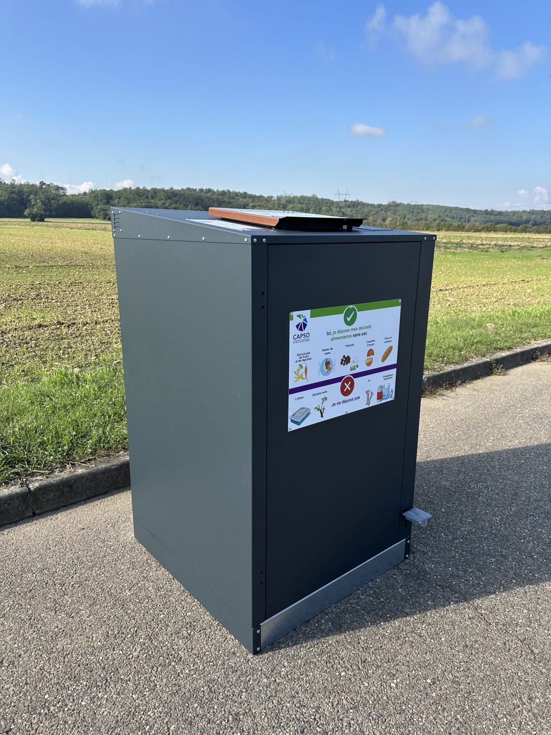 Abri bacs biodéchets Capso